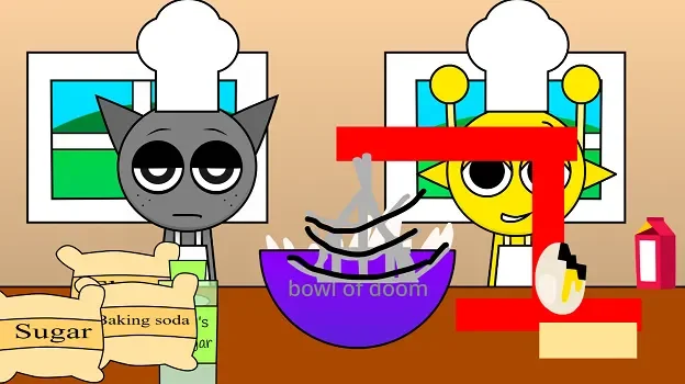 I Tried Sprunki Cooking with GRAY and SIMON!?