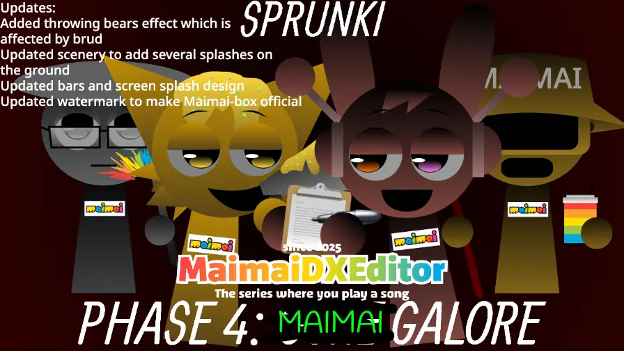 Sprunki Maimai-box v3: Maimai Galore